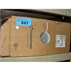 One large roll of communication cable