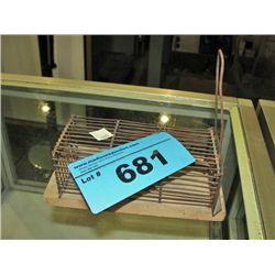Antique live rodent trap