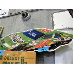 Nascar tin sign - interstate batteries #18 racecar