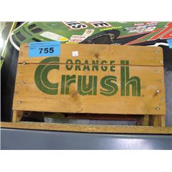 Vintage wooden orange crush crate