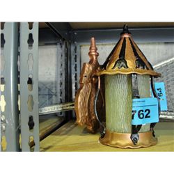 Vintage outdoor cast metal hanging lamp