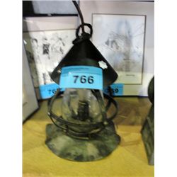 Vintage cast metal outdoor hanging lamp
