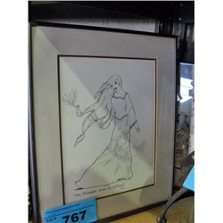 Famed limited edition fantasy art drawing print