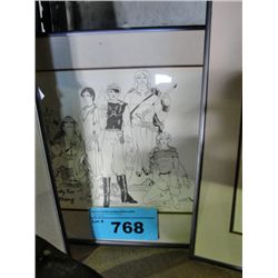 Famed limited edition fantasy art drawing print