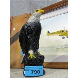 Ceramic bald eagle figurine
