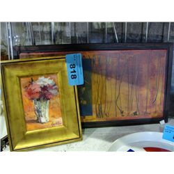 2 framed original art paintings