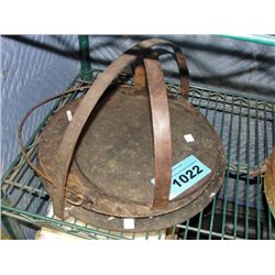 3 cast iron lids
