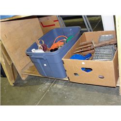 2 boxes of assorted misc items; rodent traps,