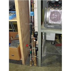 Bundle of fishing rods and fishing reels