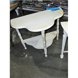 Painted white D table