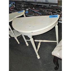 Painted white D table