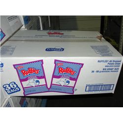 One case of Ruffles all dressed potato chips