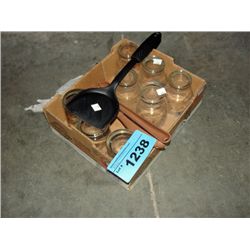 One small box of kitchenwares, drinking glasses