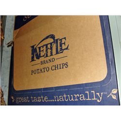 One case of kettle brand potato chips - fully
