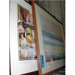 2 framed prints