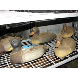 Lot of 6 duck hunters duck decoys