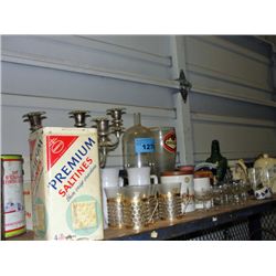 Shelf lot of collectables, misc, and decorative