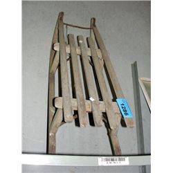 Rustic wooden sled