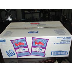 One case of ruffles all dressed potato chips