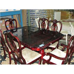 Cherry fining table with 6 chairs