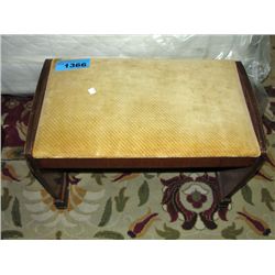 Walnut vanity stool