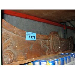Antique wooden buffet/ sideboard back splash