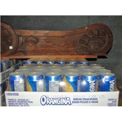 One 24pack of orangina sparkling orange drink