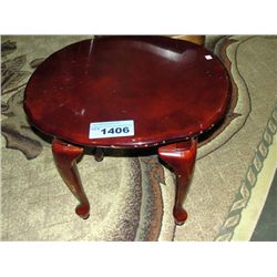 Cherry finish side table
