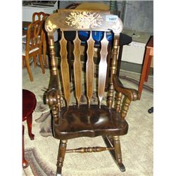 Solid maple rocking chair