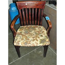 Antique oak office chair