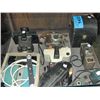 Image 1 : Small showcase filled with assorted vintage camera