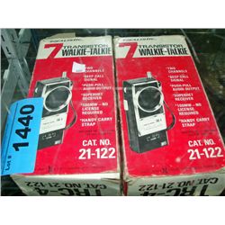 Pair of vintage transister walkie talkies