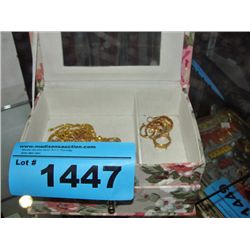 Small jewelry box and contents