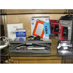 Shelf lot of assorted electronics and accessories