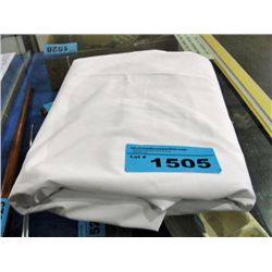 One new queen size white top sheet