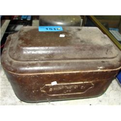 Vintage cast iron toilet tank