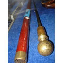 Walking stick with hidden defense sword