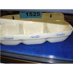 Vintage porcelain 3 section chamber dish