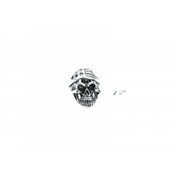 Stainless Steel Biker's Skull Ring