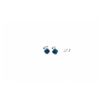 Image 1 : 925 Silver Sapphire & Diamond Earrings