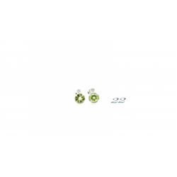 Peridot & Diamond Earrings