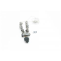 925 Silver Herkimer Diamond Agate and Druzzy