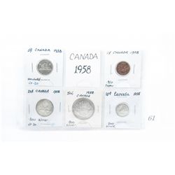 1958 royal canadian mint coin set
