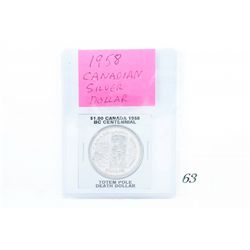 1958 canadian silver dollar