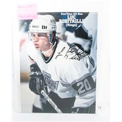 Autographed picture of luc robitaille