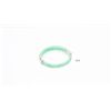 Image 1 : 14k gold and jade bangle stamped 14k