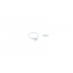 Womans 18k gold filled solitaire ring