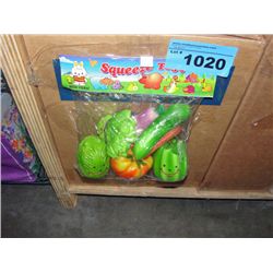 One case of squeeze toys