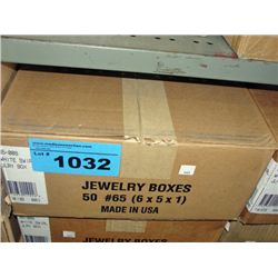 10 cases of cardboard jewelry boxes