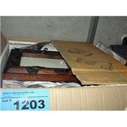One box of wooden photo frames